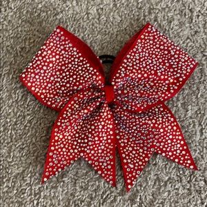 Red cheer bow